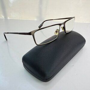 HUGO BOSS Rectangular Optical Glasses – Metal & Acetate Frame